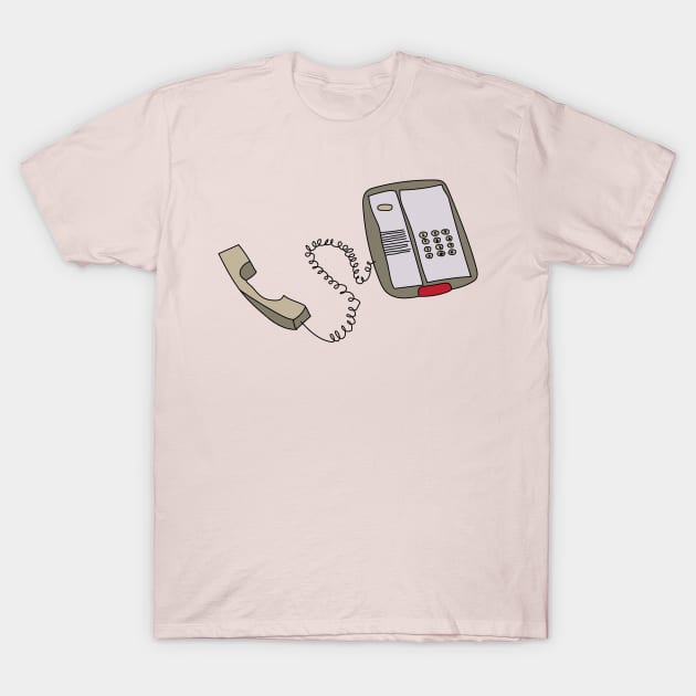 Vintage Phone by Courtney Graben T-Shirt by courtneylgraben